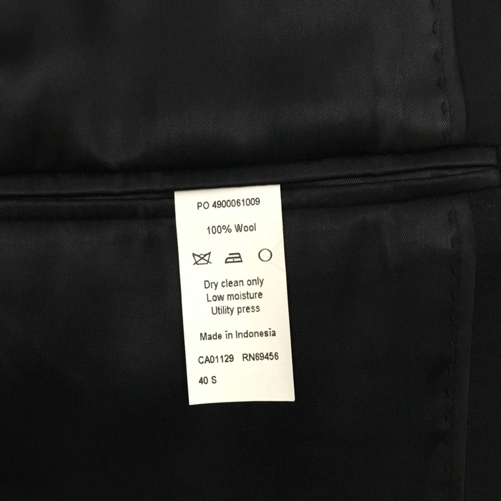 calvin klein 40s mens suit 2 piece navy x fit 100% wool 2 button new nwt ea0004